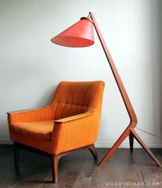 The Value in Mid-Century Furniture MCM orange chair
