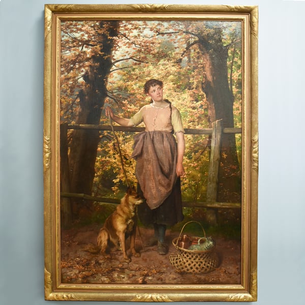 art restoration: gerard waiting painting after