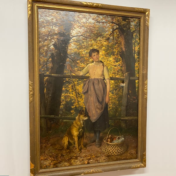 art restoration: gerard waiting painting before