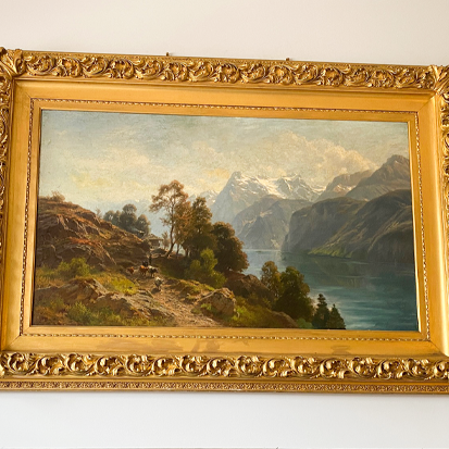 art restoration: weber painting after