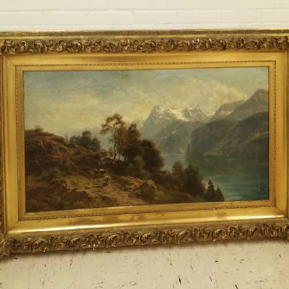 art restoration: weber painting before
