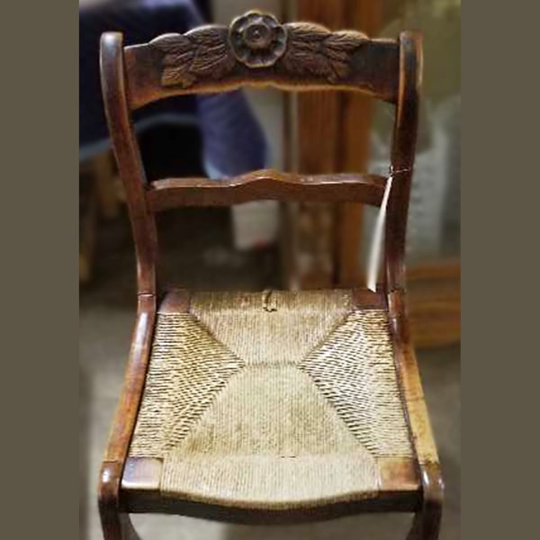 chair caning rushing ornate rush seat before