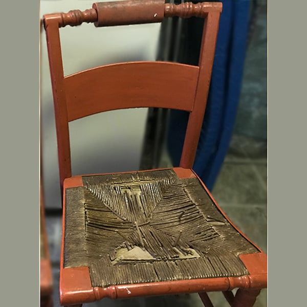 chair caning rushing rush seat before