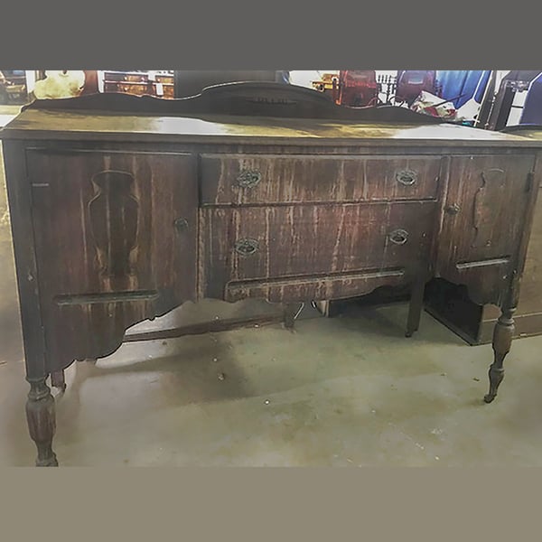 furniture restoration: buffet 2 before