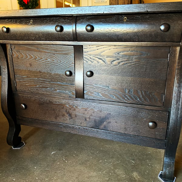 furniture restoration: buffet after