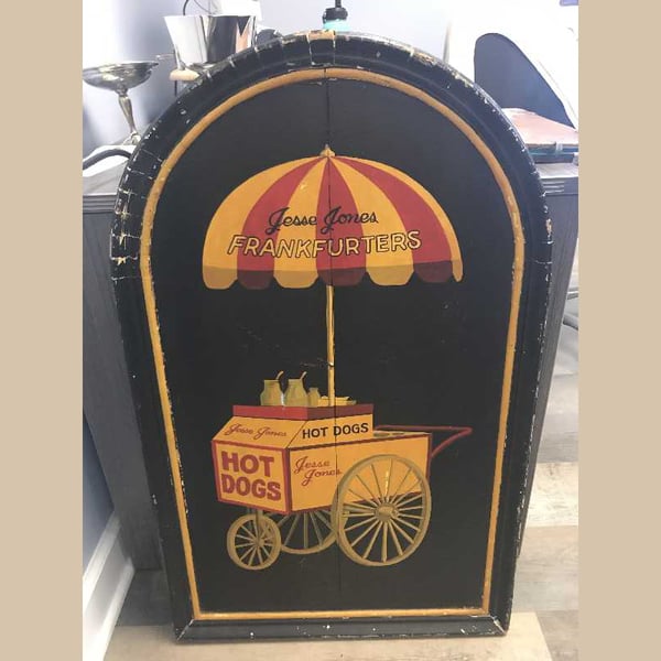 antique sign restoration: jesse jones frankfurters before