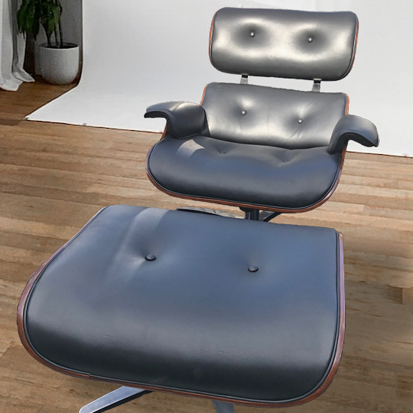 restoration specialties: leather vinyl eames armchair after
